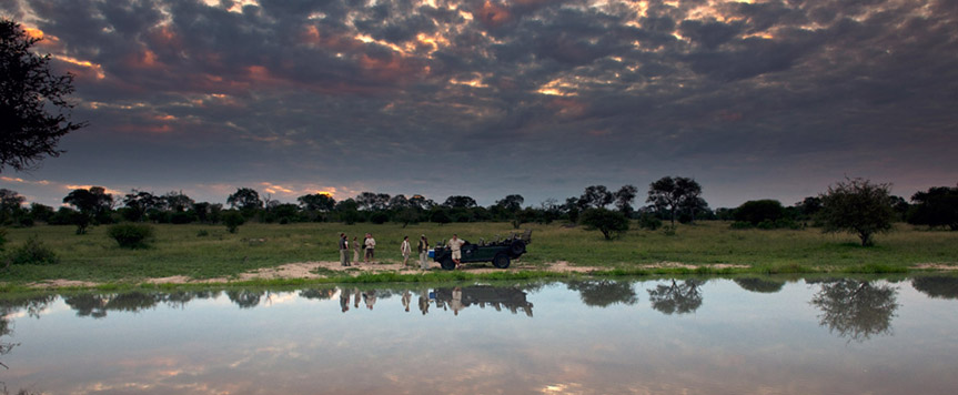 Une pause lors d'un Game Drive